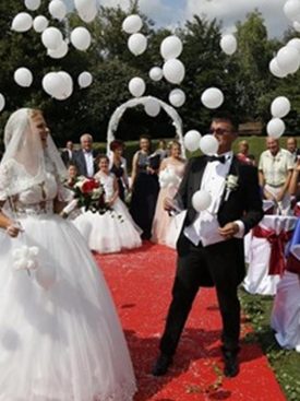 Izpust balonov na poroki