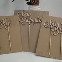 leseni toper za v torto ali šopek