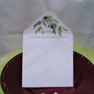 Poročna kuverta Zelenje 112