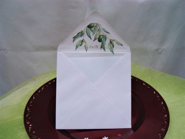 Poročna kuverta Zelenje 112