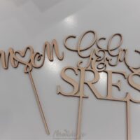 Leseni napis za na torto