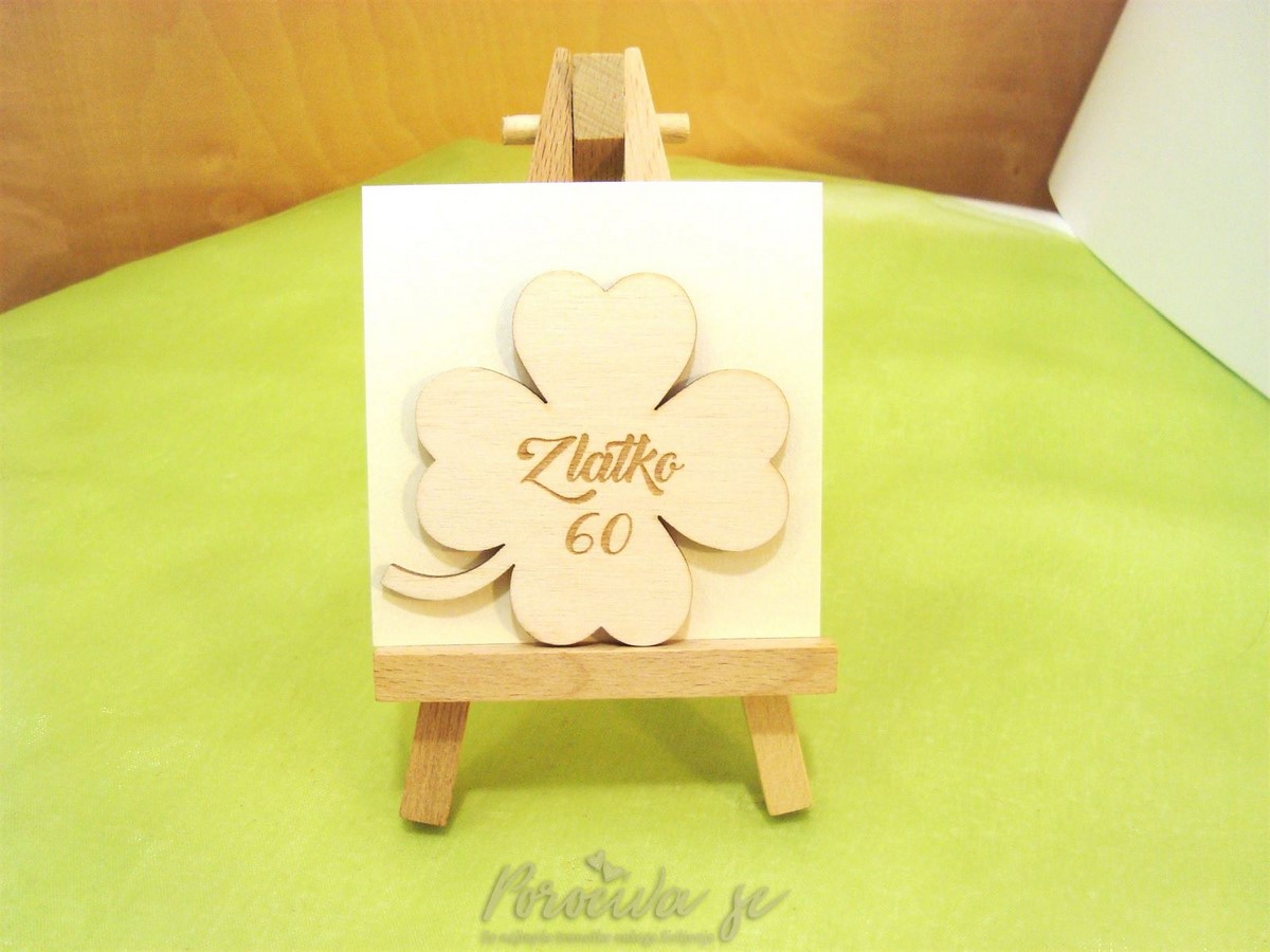 Leseni magnet Deteljica LM-06 Leseni magnet Deteljica LM-06