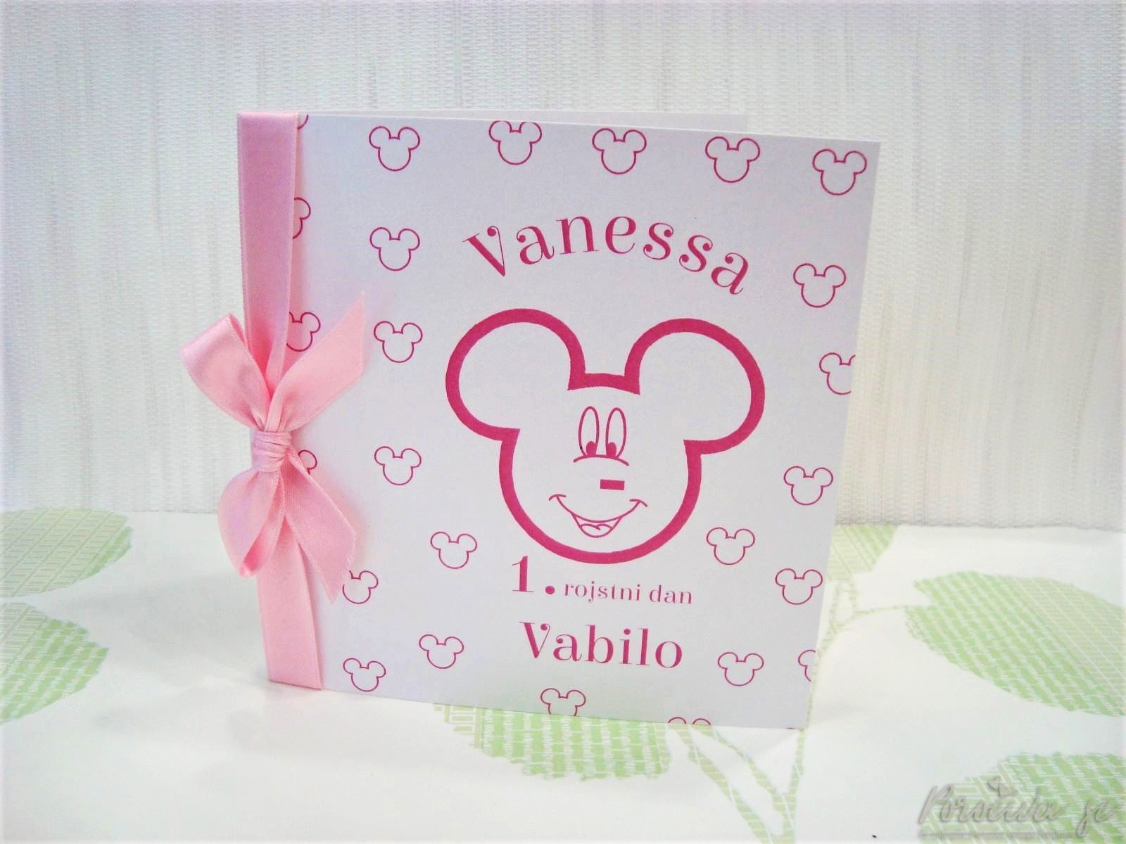 Otroški rojstni dan Miki Miška - roza Otroški rojstni dan Miki Miška - roza