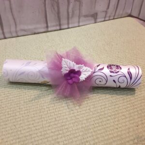 Vabilo za obletnico v rolici