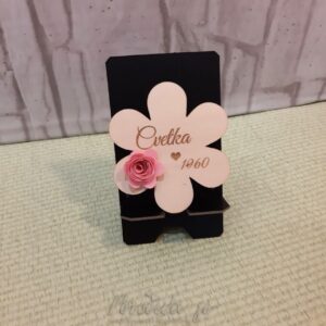 Leseni magnet roža z rožo LM-107