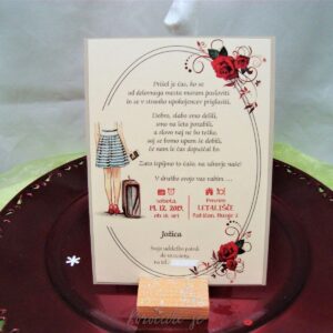 Vabilo ob upokojitvi PEN-02, ženska