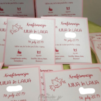 Vabila na konfirmacijo WR-2601, roza