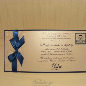 Vabilo za obhajilo WR-0119