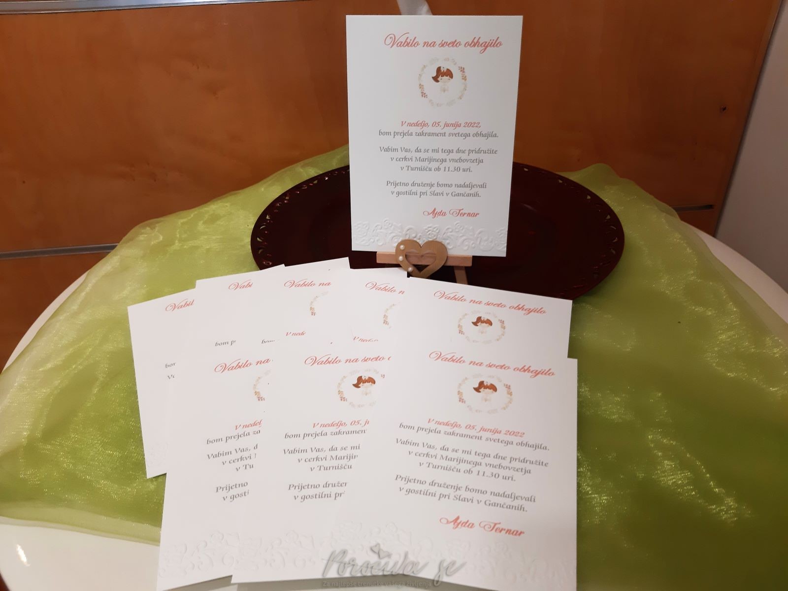 Vabilo za obhajilo WR-10 Vabilo za obhajilo WR-10