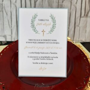 Vabilo za sveti zakrament WR-11