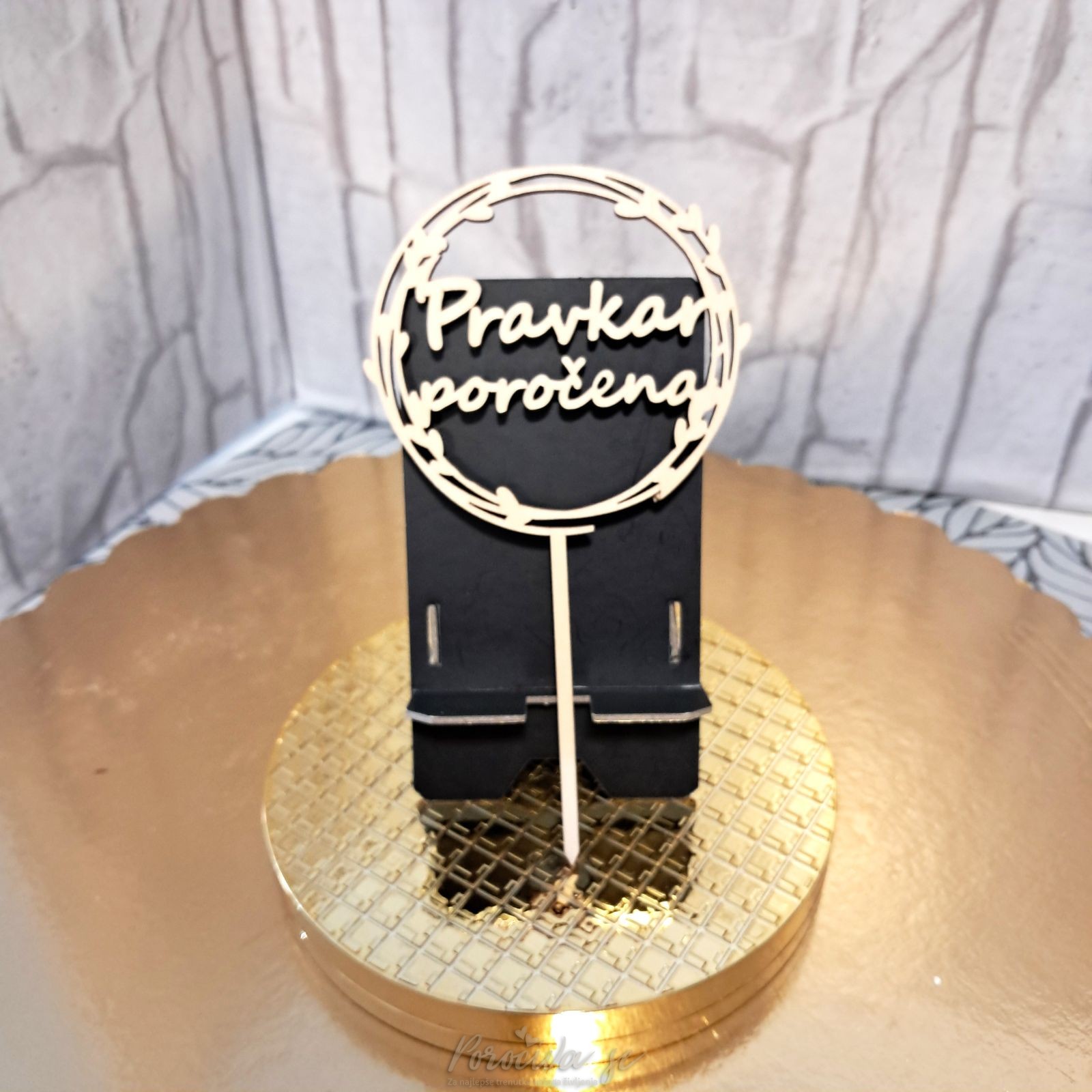 Mini toper Pravkar poročena Leseni Mini toper Pravkar poročena